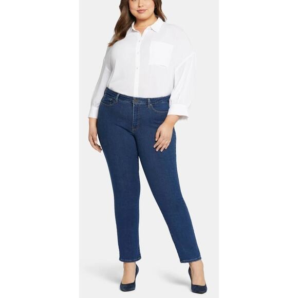NYDJ Sheri Slim Quinn LiftTuck Technology Slimming Women 22W Plus Size Jean Blue - Picture 1 of 10
